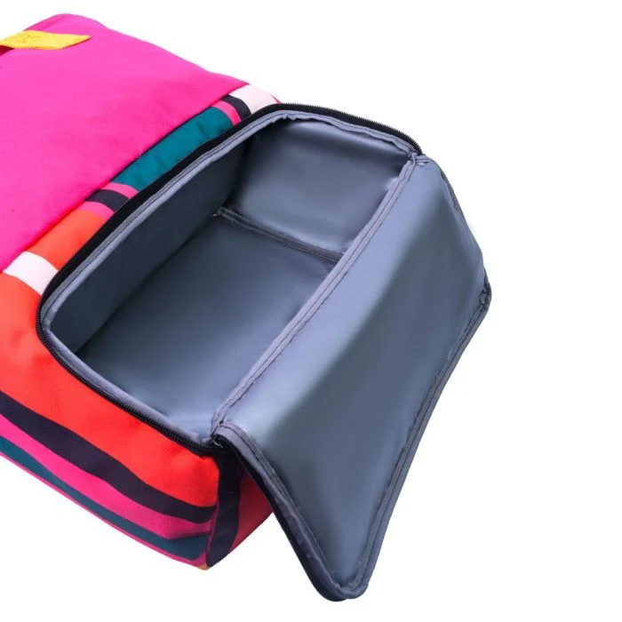 Cubs Tote Fushia Stripes Cooling Bag For Unisex - Image 5