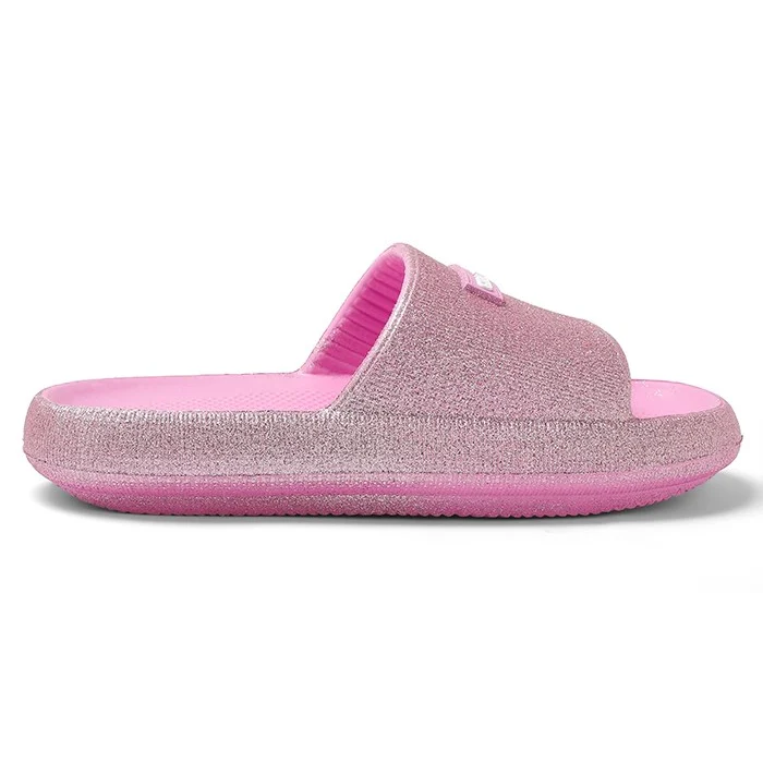 Cubs Glitter Pink Nicole Flip Flops For Girls - Image 2