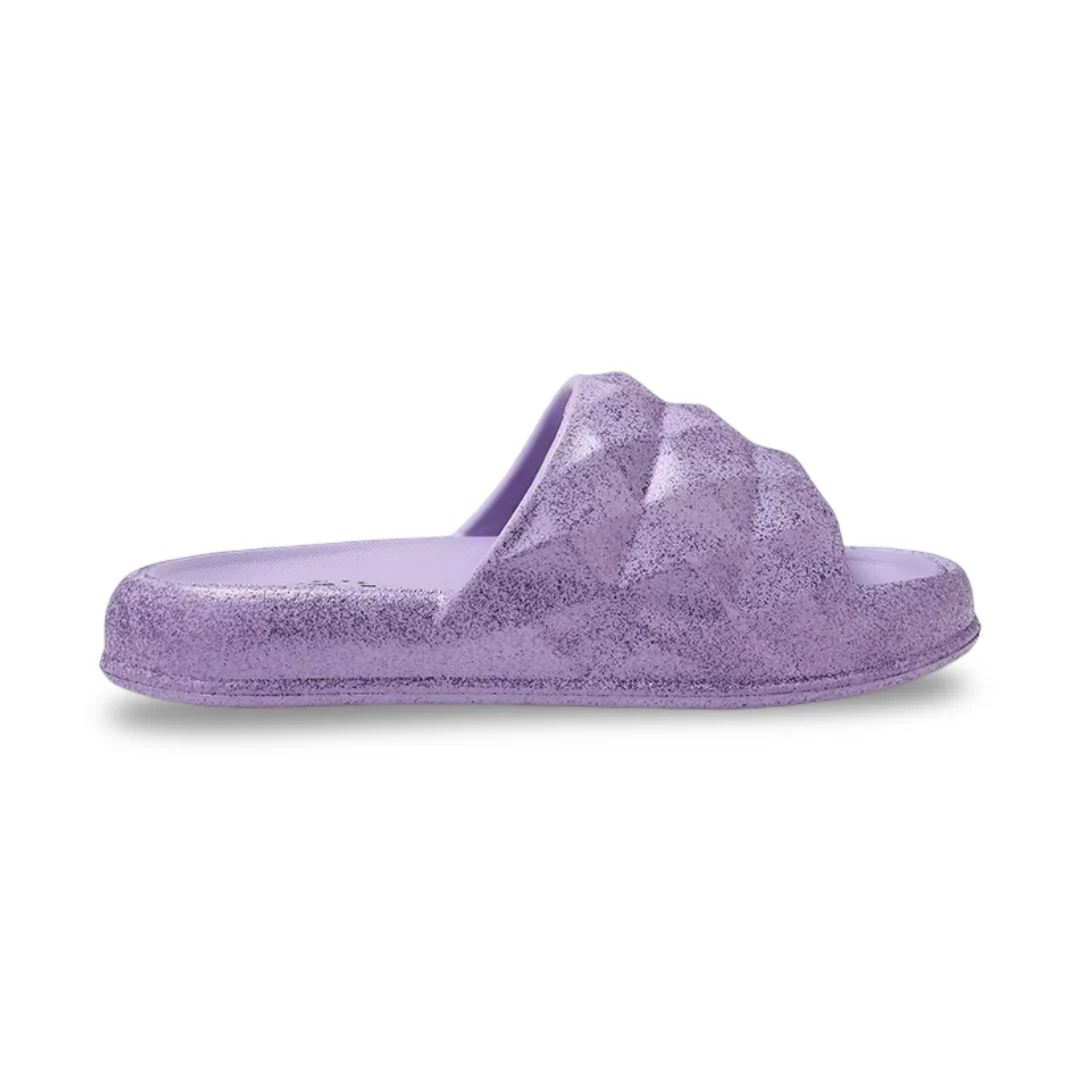 Cubs Lilac Princess Diamond Flip Flops For Girls - Image 2