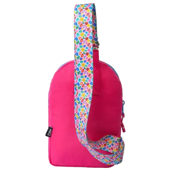 Cubs Sling 2 Front Pocket Cross Bag For Unisex, Hot Pink - Image 3