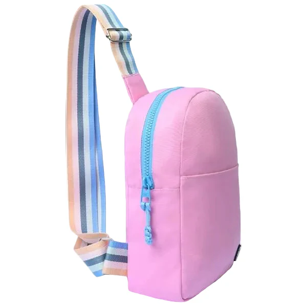 Cubs Sling 2 Front Pocket Cross Bag For Unisex, Light Pink - Image 2