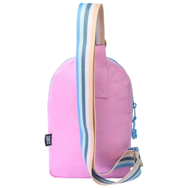 Cubs Sling 2 Front Pocket Cross Bag For Unisex, Light Pink - Image 3