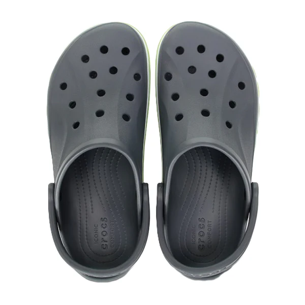 Crocs Bayaband Clog For Unisex, Charcoal&Volt Green - Image 3