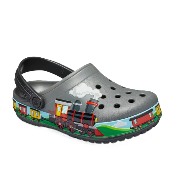 Crocs Fl Train Band Clog For Boys, Slate Grey - Image 2