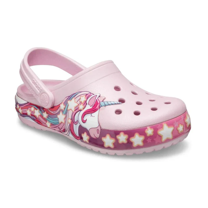 Crocs Fl Unicorn Band Clog For Girls, Blrna Pink - Image 2