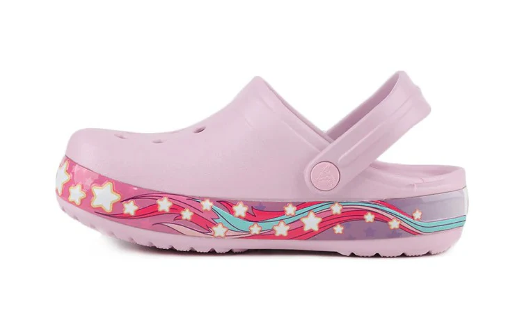 Crocs Fl Unicorn Band Clog For Girls, Blrna Pink - Image 3