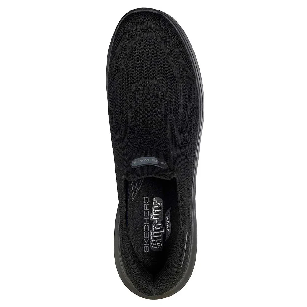 Skechers Go Walk Arch Fit N-Joy Walking Shoes For Men, Black - Image 3