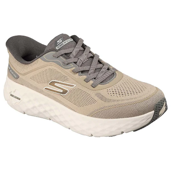 Skechers Go Walk Max Cushioning Flex Walking Shoes For Men, Taupe - Image 3
