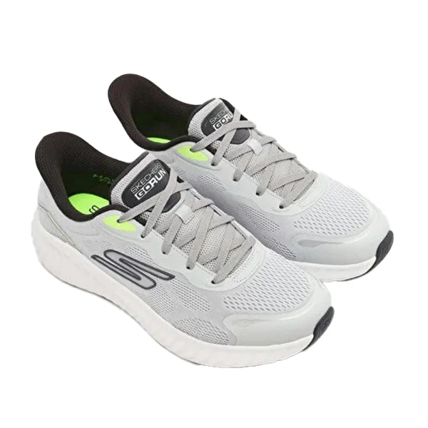 Skechers Go Run Now Running Shoes For Men, Gray&Charcoal - Image 6