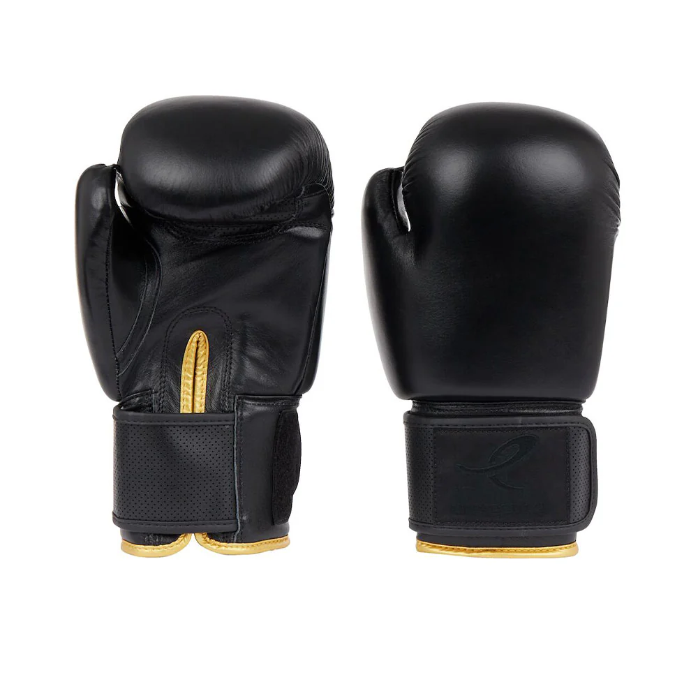 Energetics Boxing Gloves For Unisex, Black & Gold