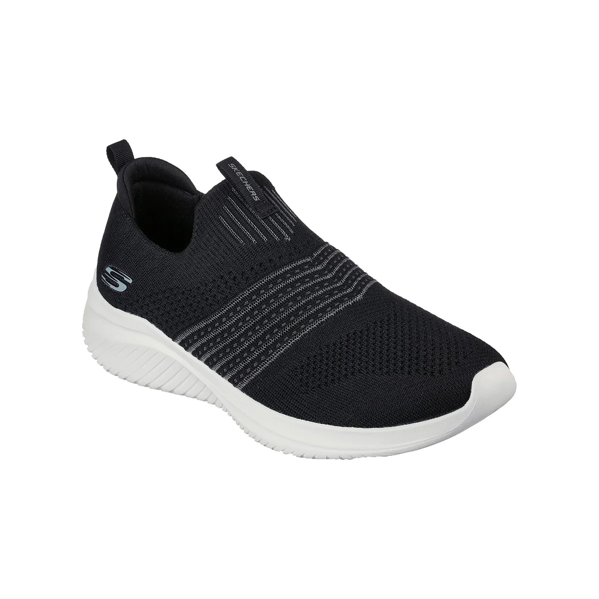 Skechers Ultra Flex 3.0 Lifestyle Shoes For Men, Black & White - Image 3