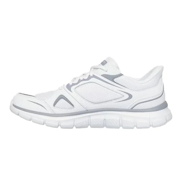 Skechers Track Sports Lifestyle Shoes For Men, White&Gray - Image 2