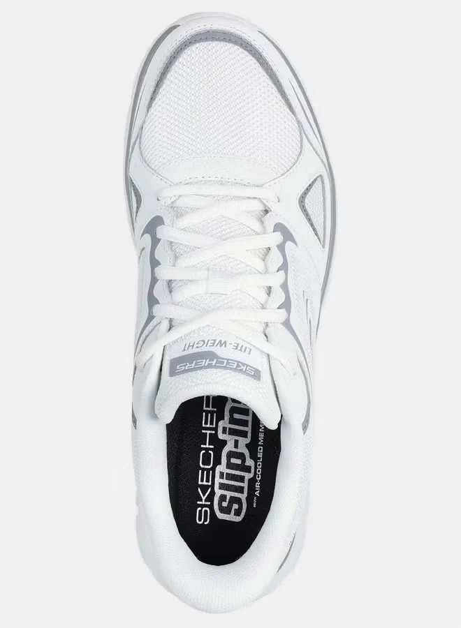 Skechers Track Sports Lifestyle Shoes For Men, White&Gray - Image 5