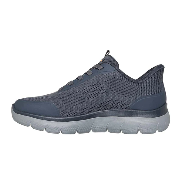 Skechers Summits Sports Lifestyle Shoes For Men, Charcoal Orange - Image 2