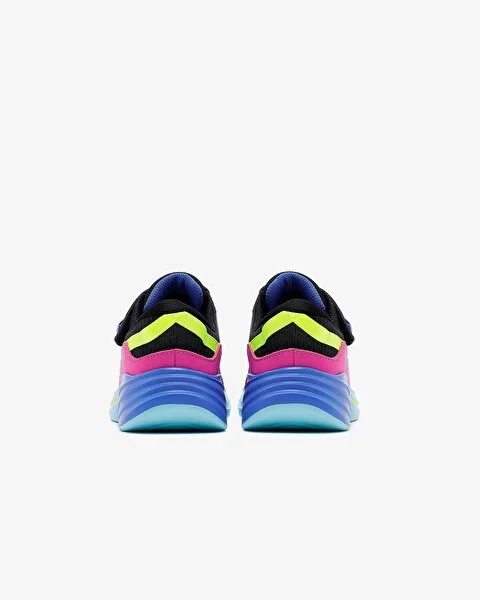 Skechers Wave 92 Sports Lifestyle Shoes For Girls, Black Multi - Image 4