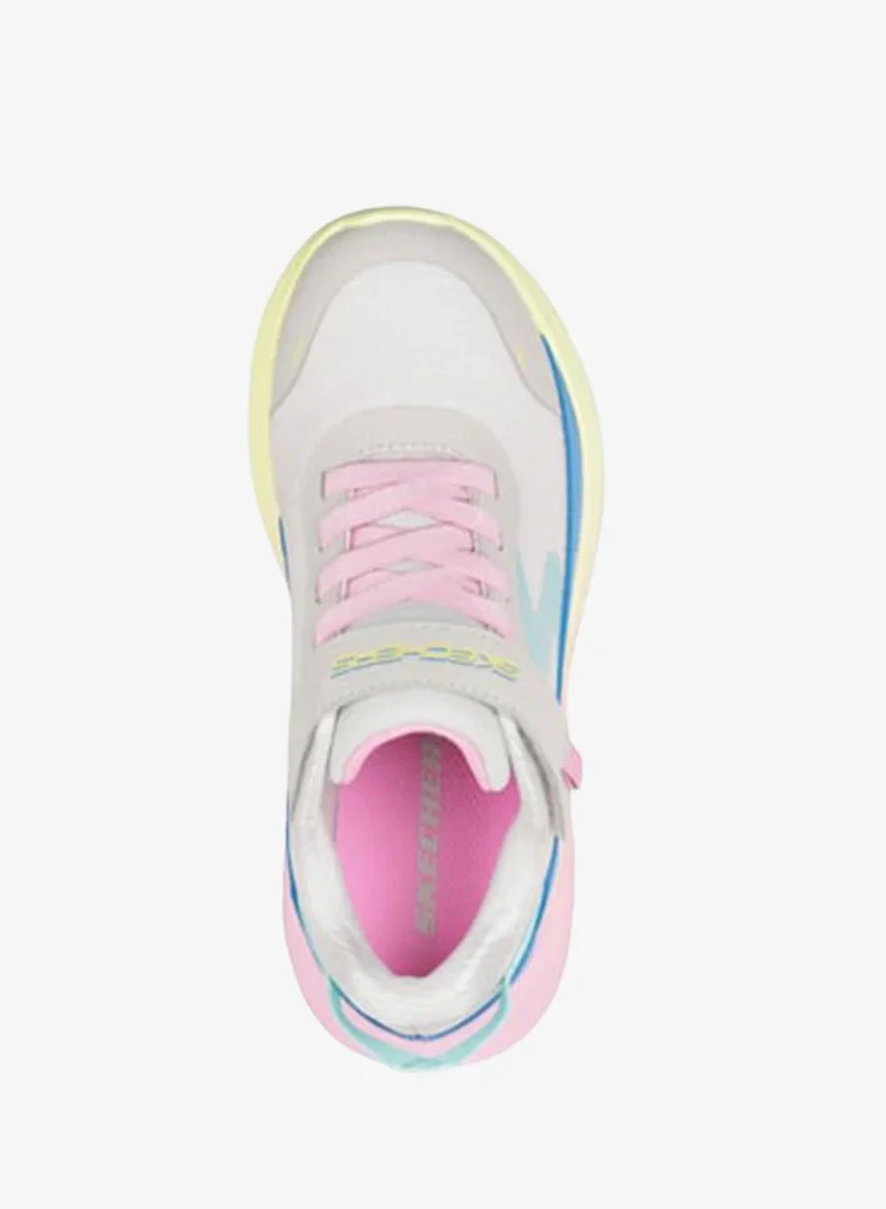 Skechers Wave 92 Sports Lifestyle Shoes For Girls, Gray Multi - Image 3