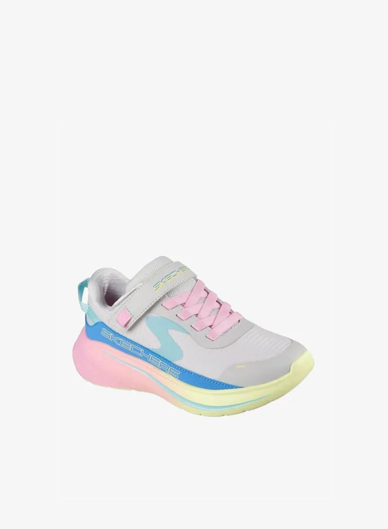 Skechers Wave 92 Sports Lifestyle Shoes For Girls, Gray Multi - Image 4