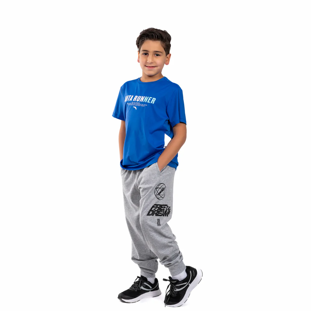 Anta Knit Track Basketball Pants For Boys - Image 3