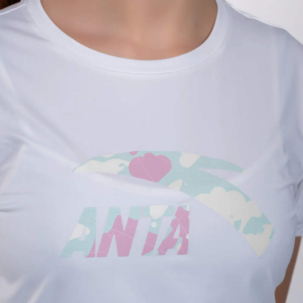 Anta Ss Running T-Shirt For Girls - Image 4