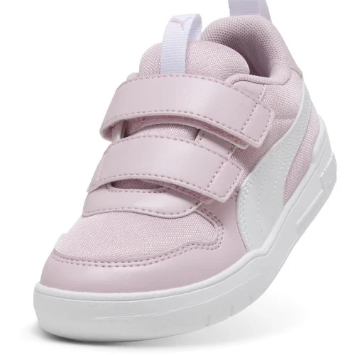 Puma Multiflex Mesh Lifestyle Shoes For Girls, White&Pink - Image 4