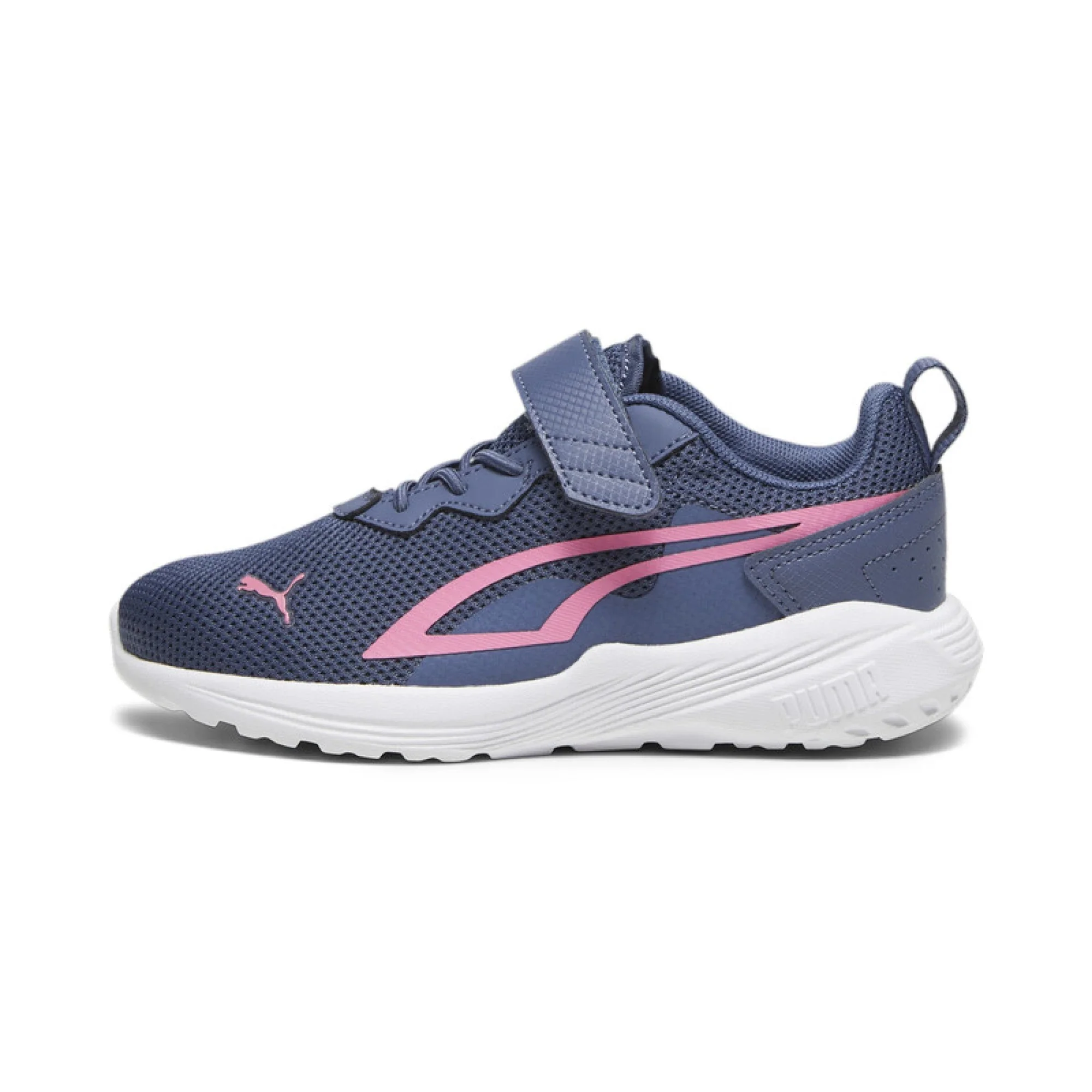 Puma All-Day Active Ac+ P Lifestyle Shoes For Boys, Stone Blue&Pink