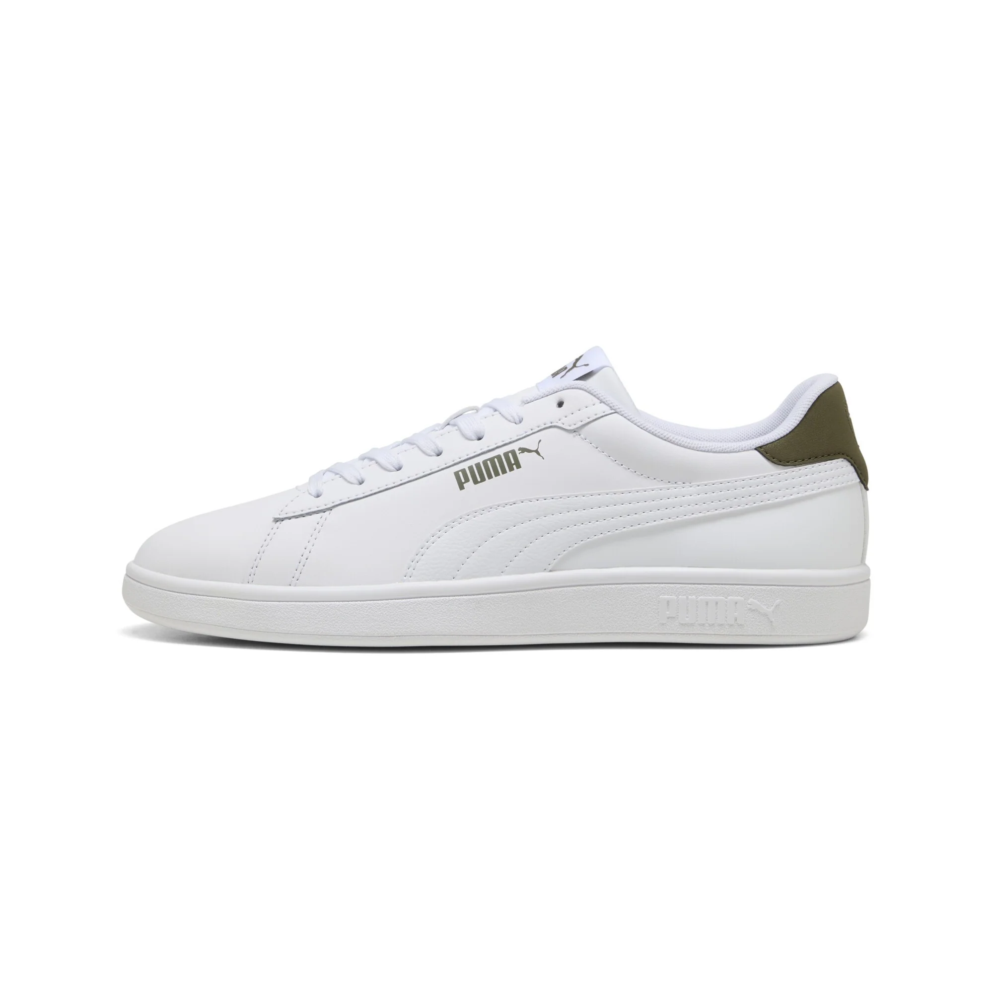 Puma Smash 3.0 L Lifestyle Shoes For Men, White&Green