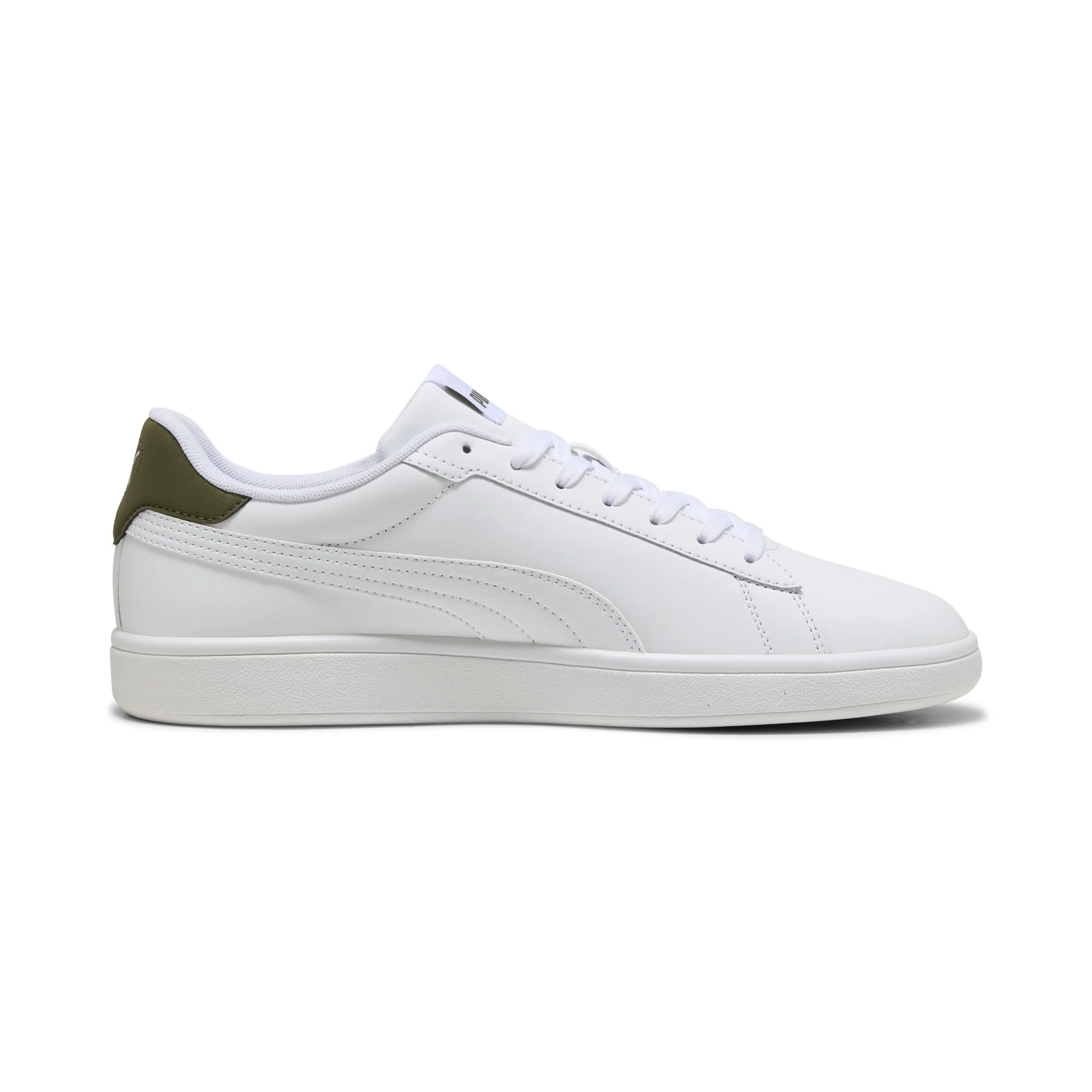 Puma Smash 3.0 L Lifestyle Shoes For Men, White&Green - Image 2