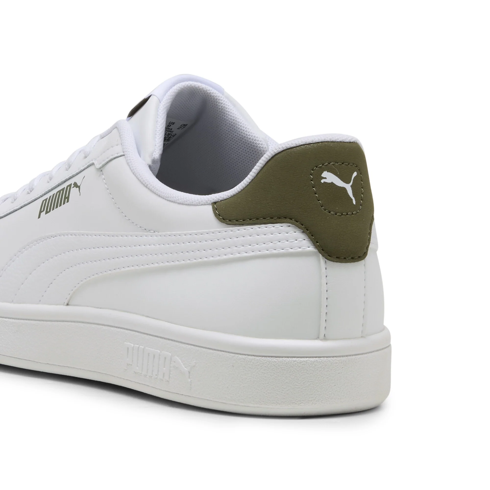 Puma Smash 3.0 L Lifestyle Shoes For Men, White&Green - Image 5
