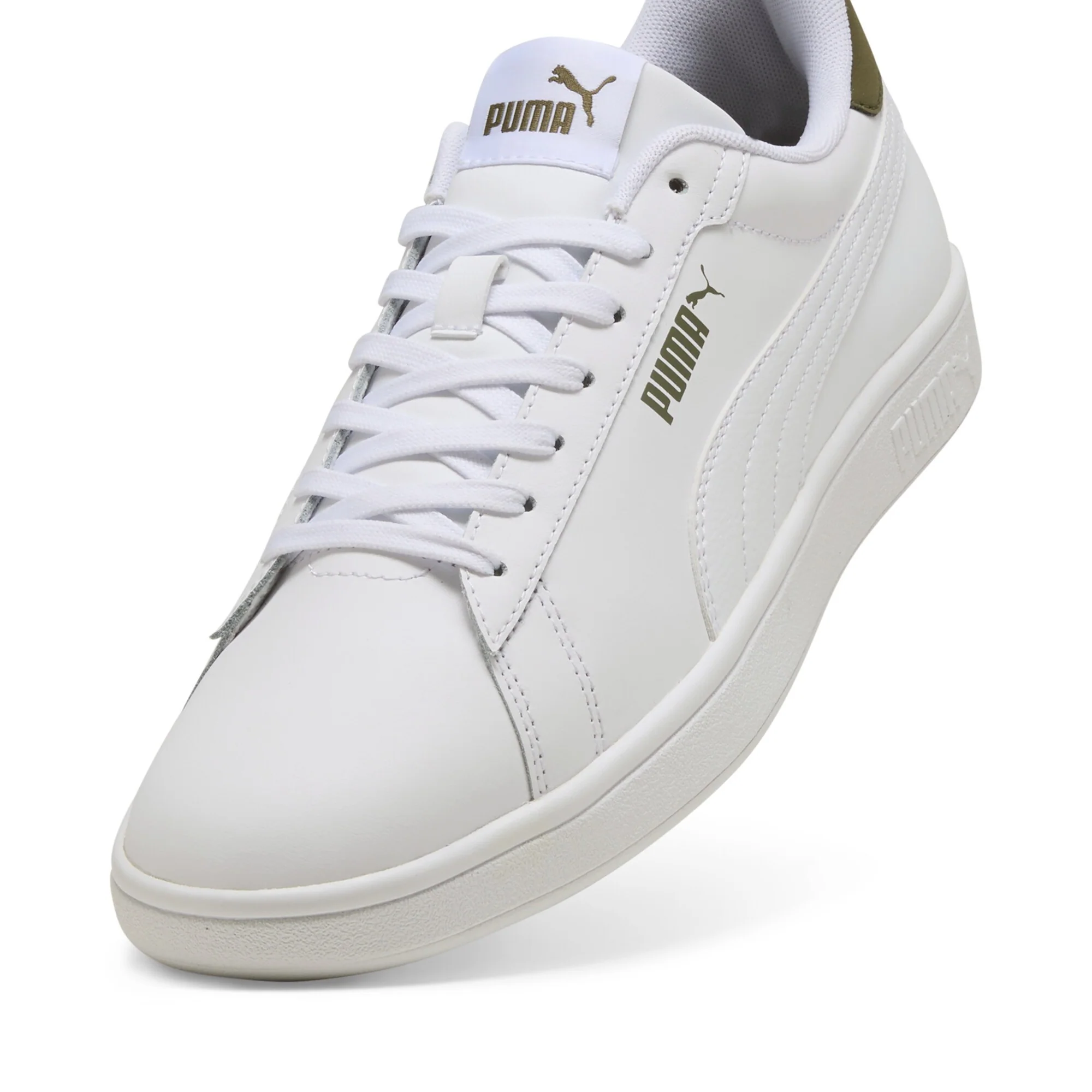 Puma Smash 3.0 L Lifestyle Shoes For Men, White&Green - Image 6