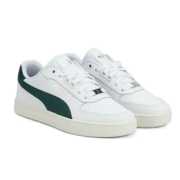 Puma Caven 2.0 Lux Lifestyle Shoes For Men, White&Green - Image 2