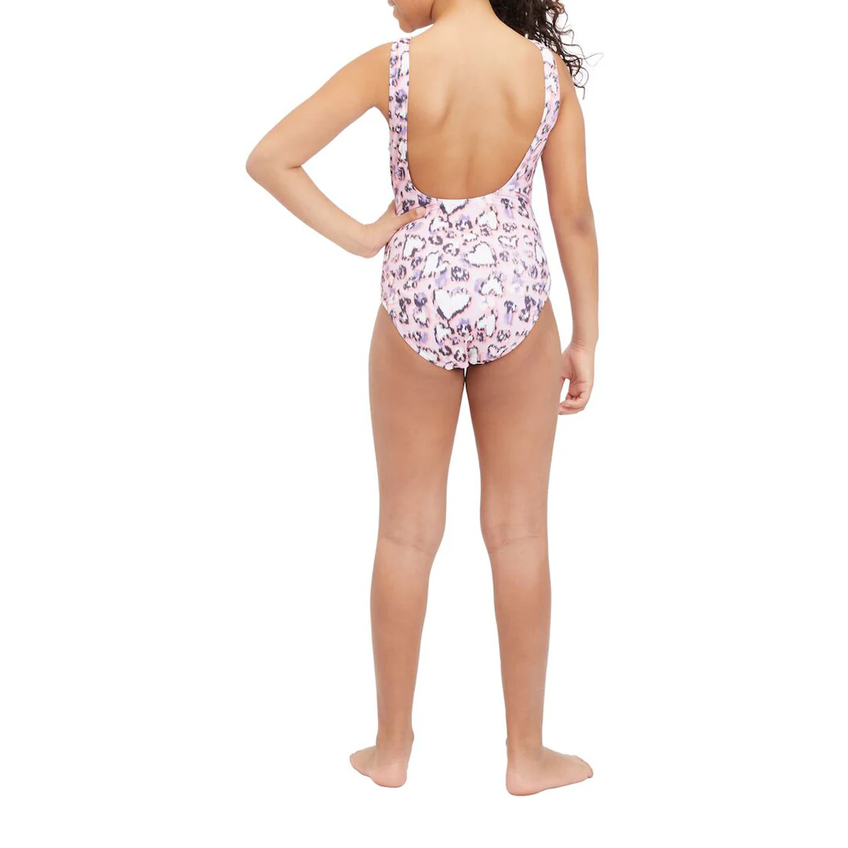 Firefly Swimming One Piece For Kids, Light Lilac - Image 2