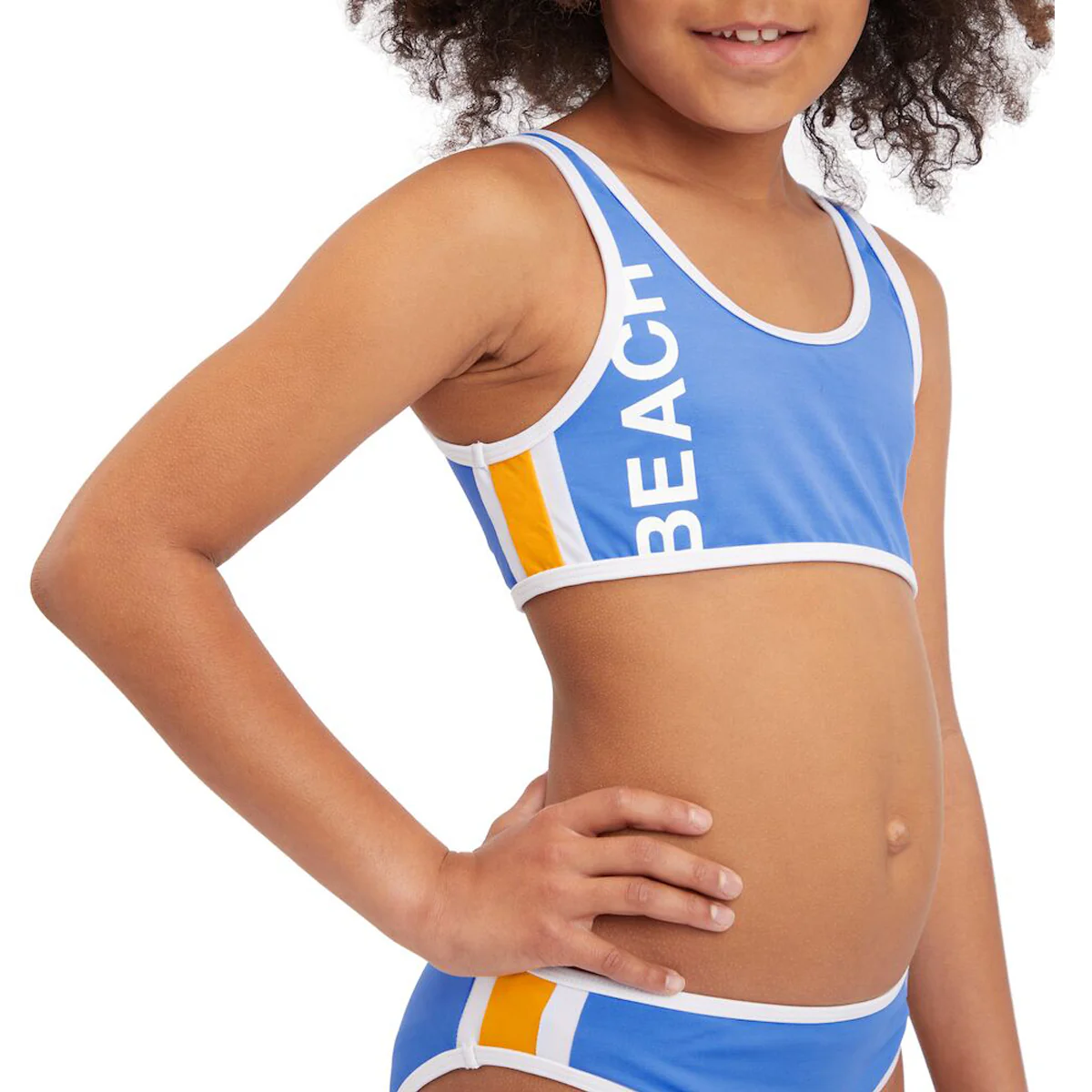 Firefly Swimming Bikini For Kids, Blue Aqua - Image 2