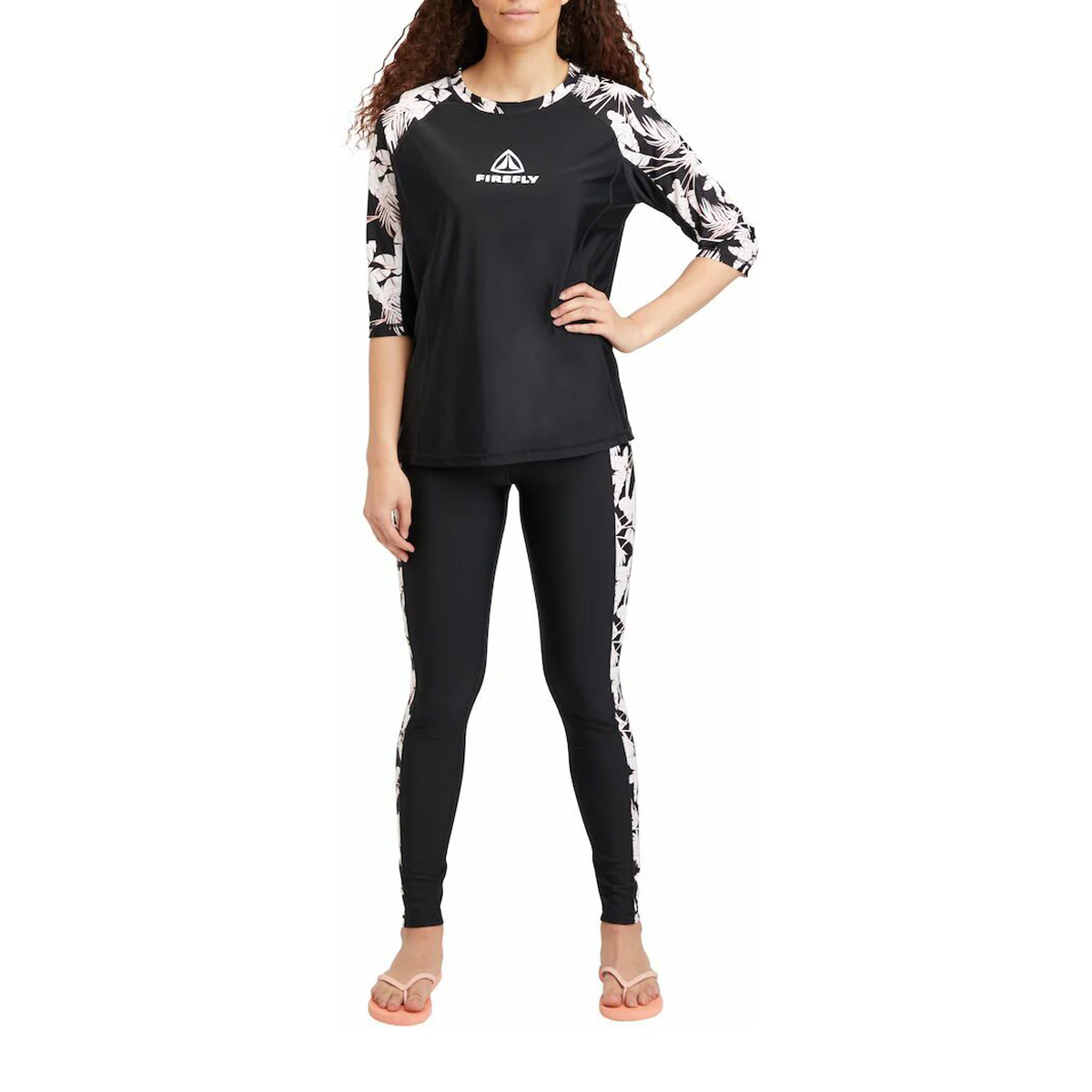Firefly Sup Sallu Printed Stretch Legging For Women, Black - Image 4