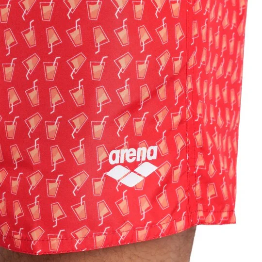 Arena Beach Swimming Short Allover For Men, Red Multi - Image 5