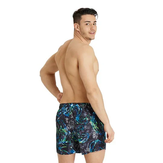 Arena Beach Swimming Short Allover For Men, Black Multi - Image 2