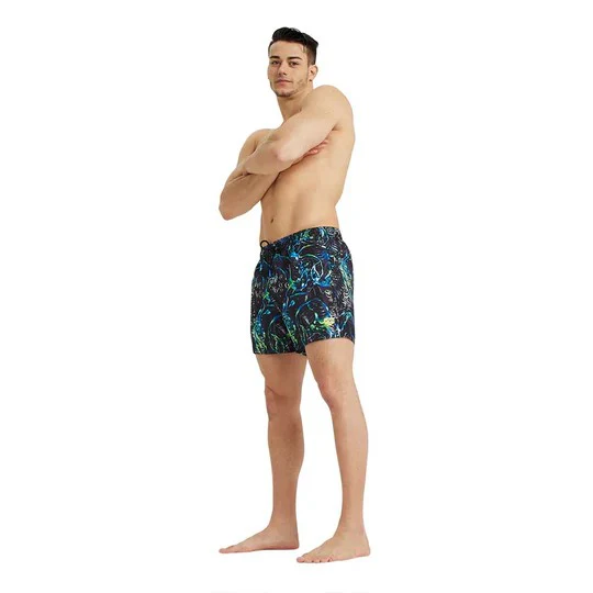 Arena Beach Swimming Short Allover For Men, Black Multi - Image 3