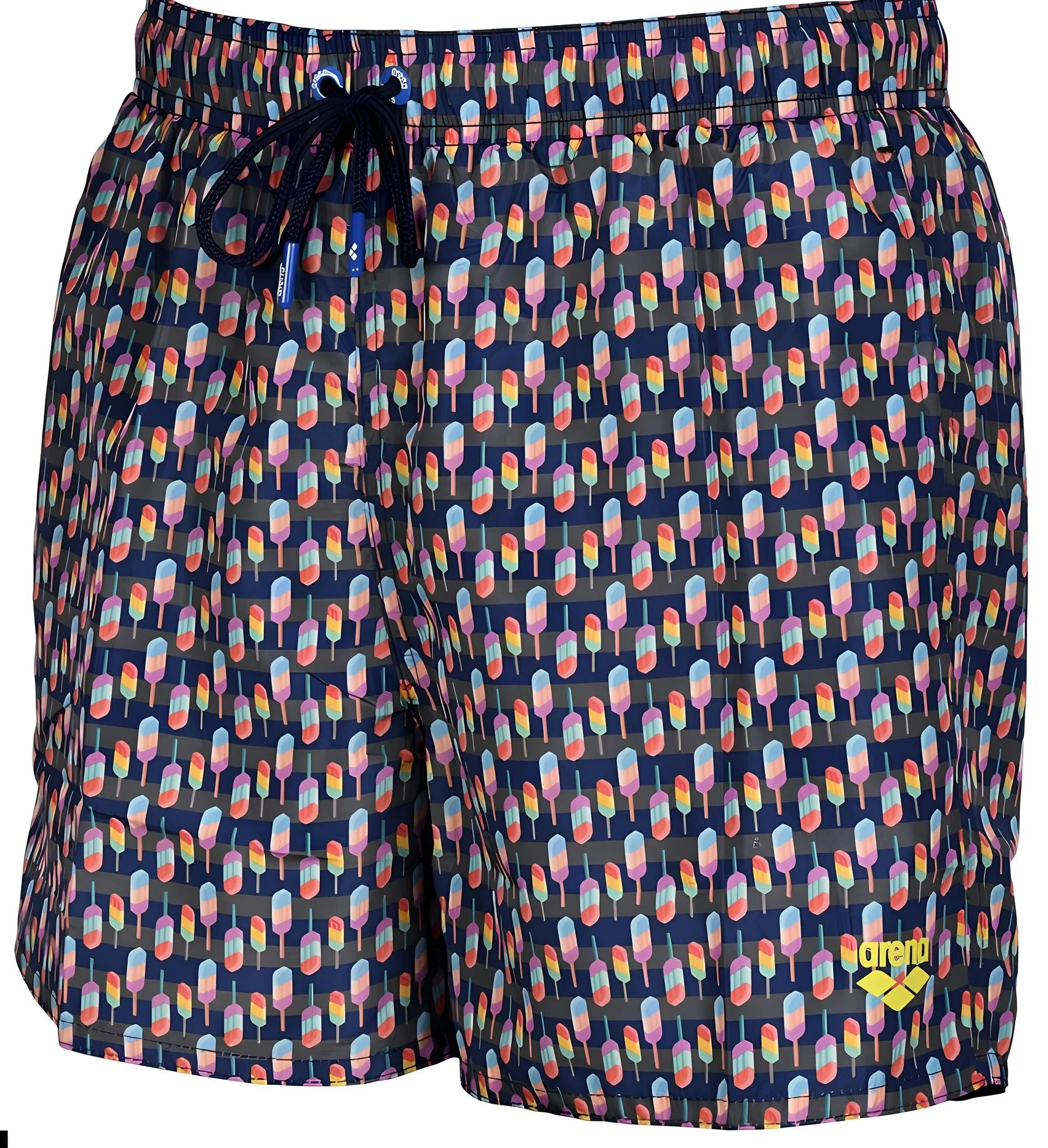 Arena Beach Swimming Short Allover For Men, Asphalt Multi - Image 2