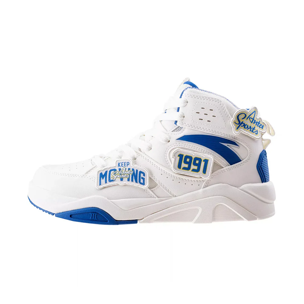 Anta Lifestyle Shoes For Men, Beige & Blue - Image 2