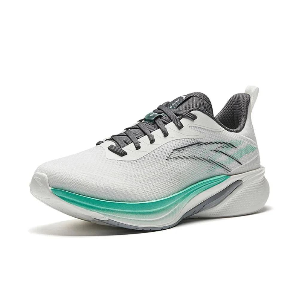 Anta Running Shoes For Men, Paper White&Green - Image 2
