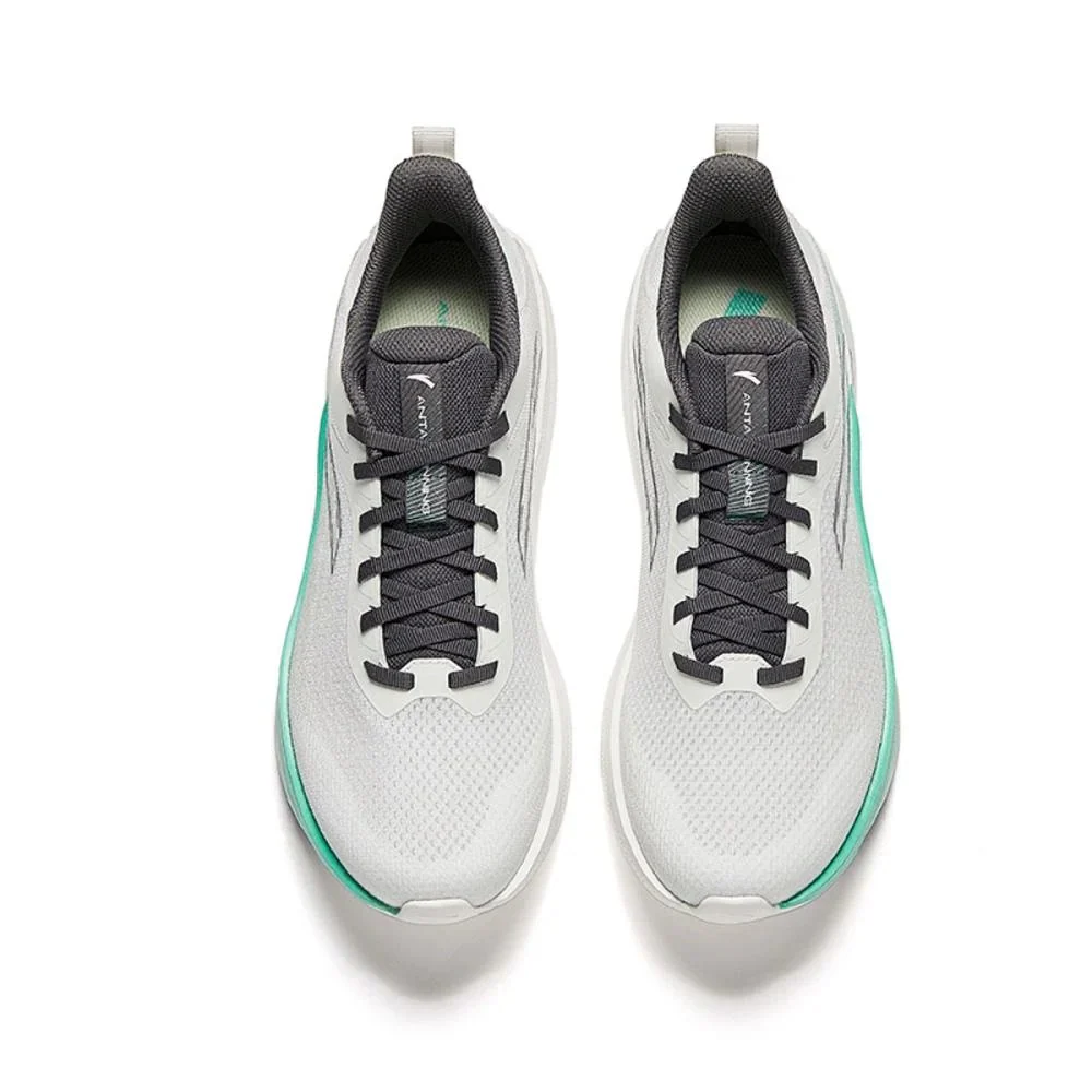 Anta Running Shoes For Men, Paper White&Green - Image 3