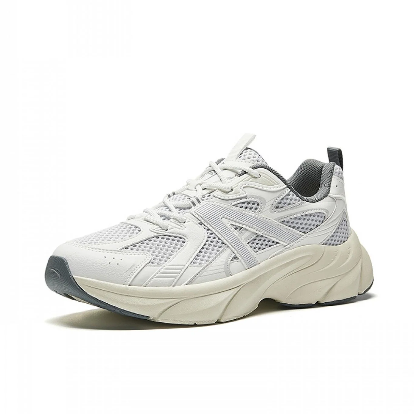 Anta Lifestyle Shoes For Men, Grey&Paper White - Image 2