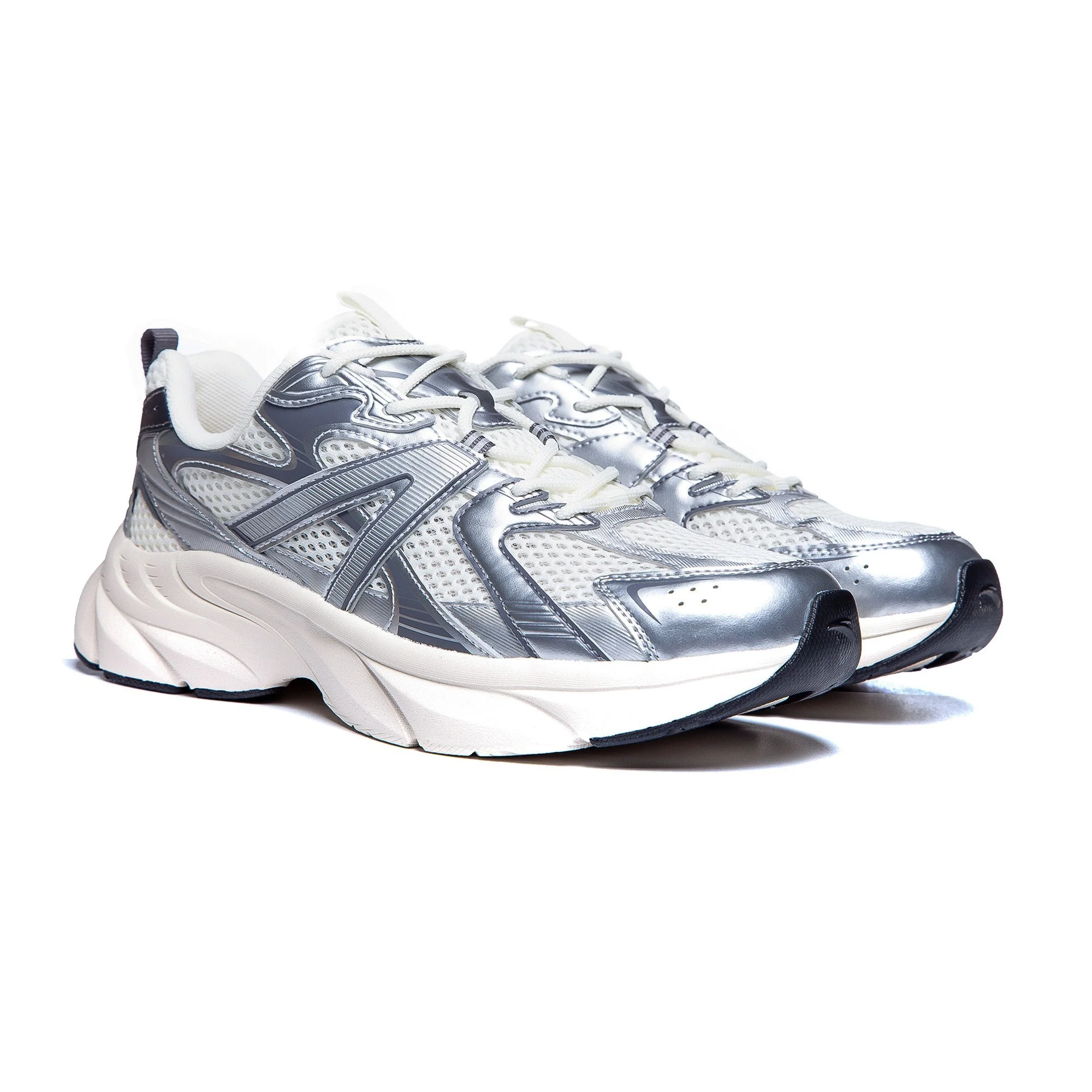 Anta Lifestyle Shoes For Women, Beige&Silver - Image 3