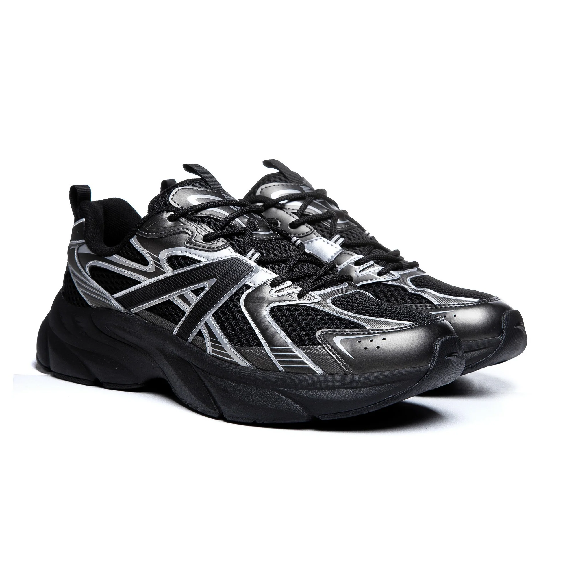 Anta Lifestyle Shoes For Women, Black&Silver - Image 4