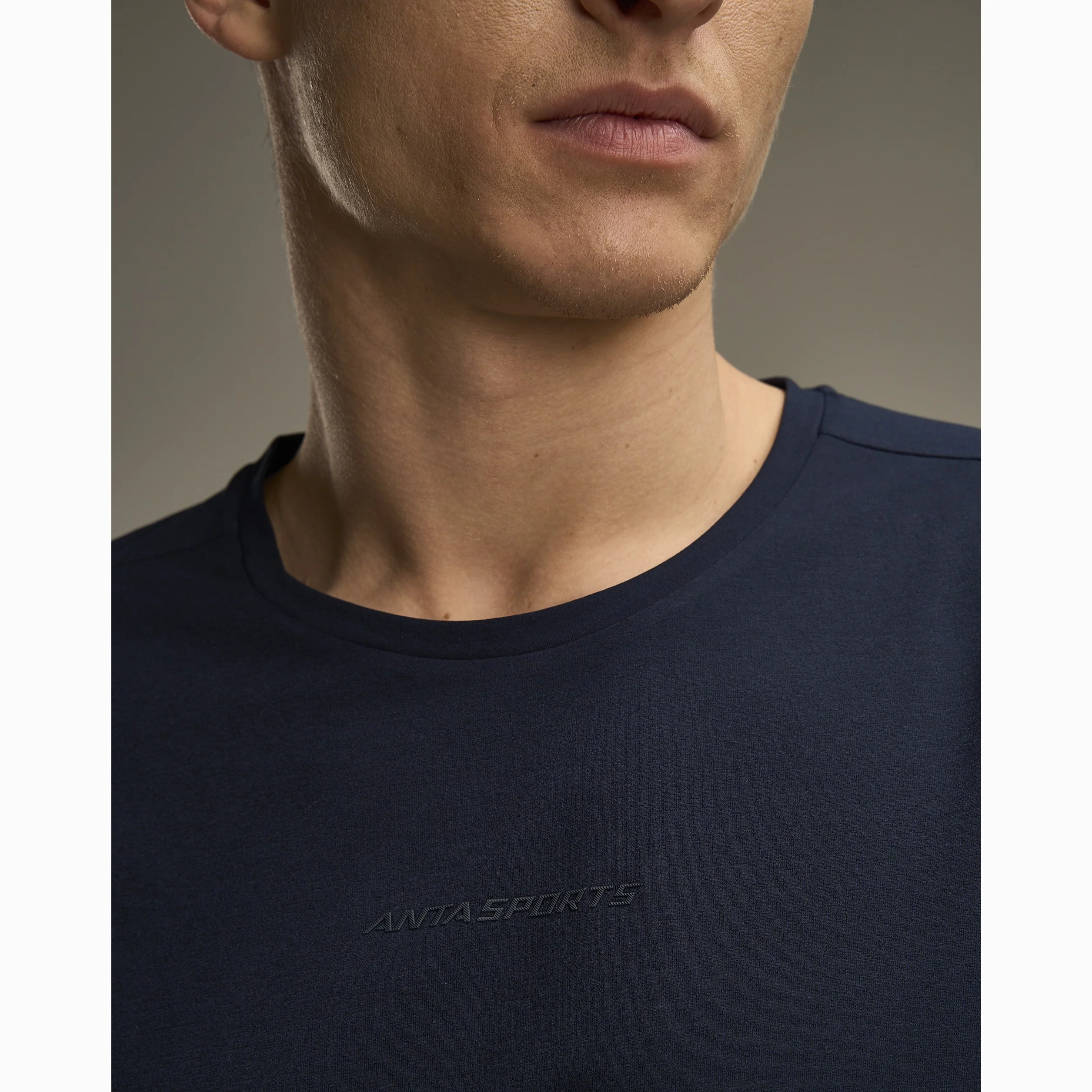 Anta Fitness Ss T-Shirt For Men, D.Blue - Image 5