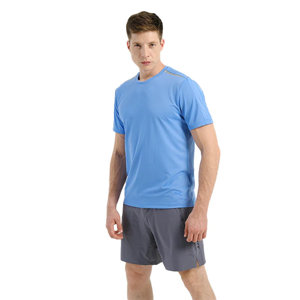 Anta Fitness Ss T-Shirt For Men, Blue - Image 4