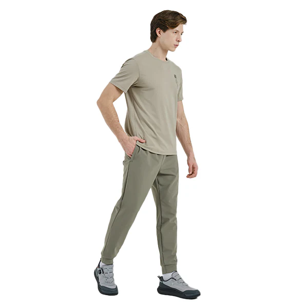 Anta Fitness Knit Track Pants For Men, D.Green - Image 3