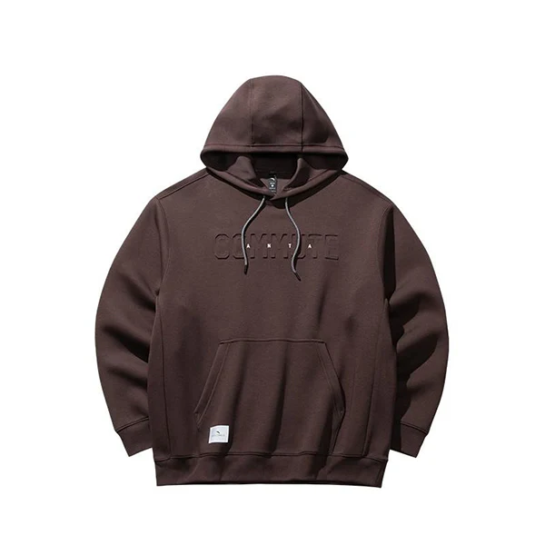 Anta Fitness Hooded Sweatshirt For Men, D.Brown
