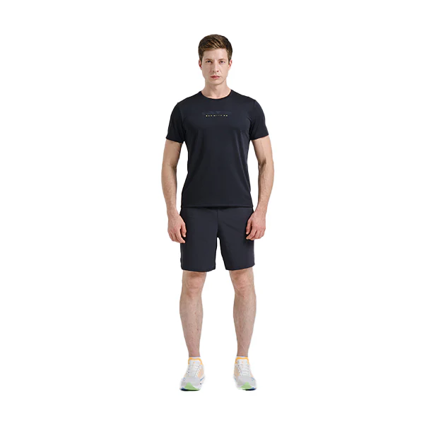Anta Running Ss T-Shirt For Men, Black - Image 4