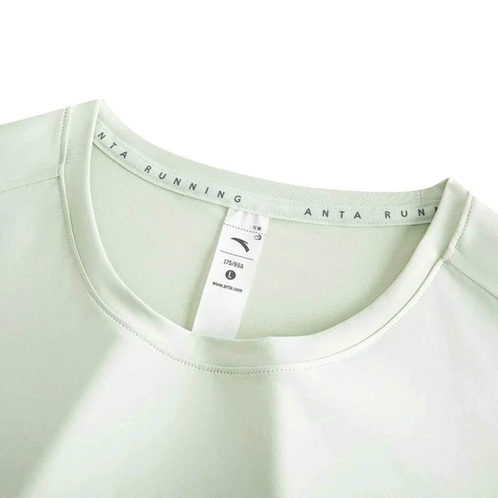 Anta Running Ss T-Shirt For Men, L.Green - Image 3