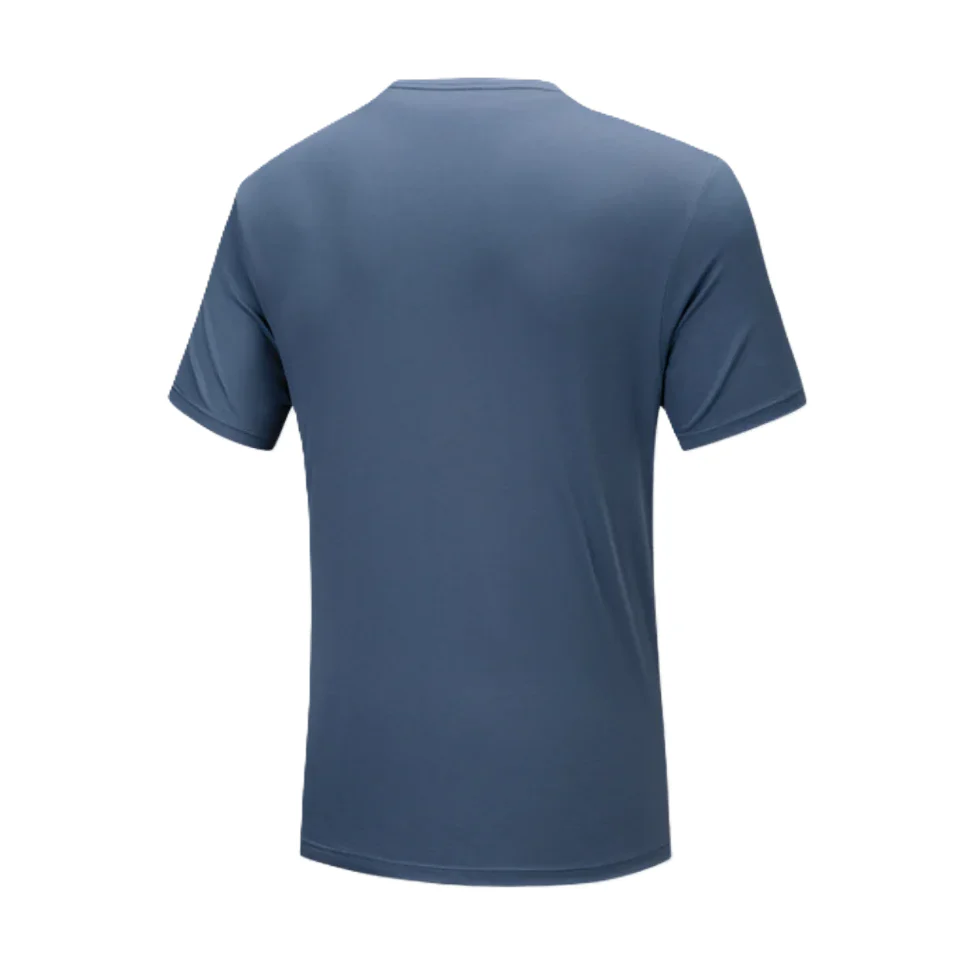 Anta Ss Running T-Shirt For Men, D.Blue - Image 2